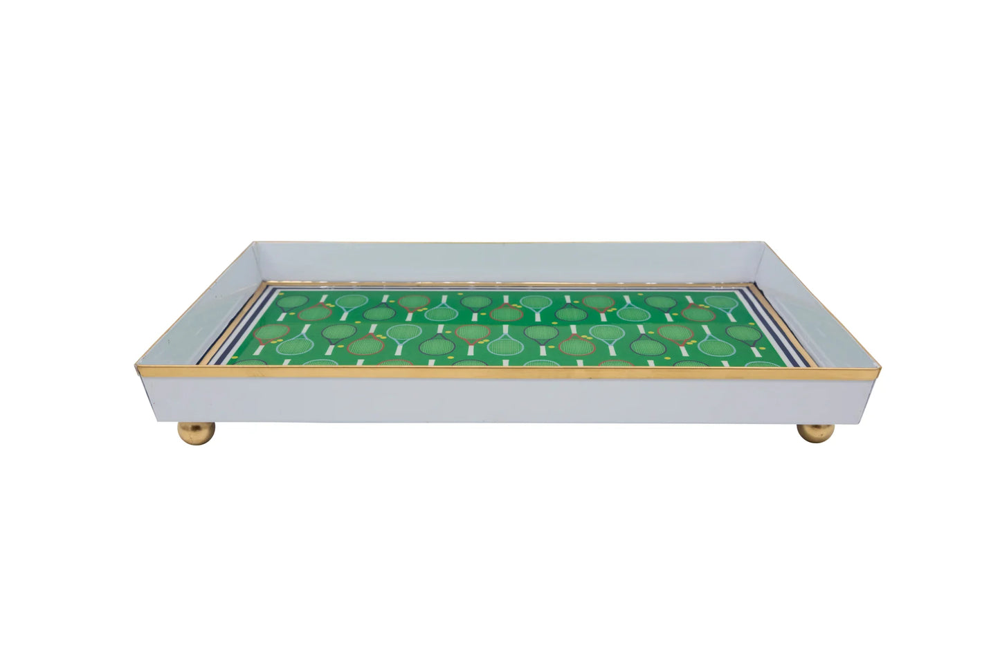 Tennis Enameled Tray 8x12
