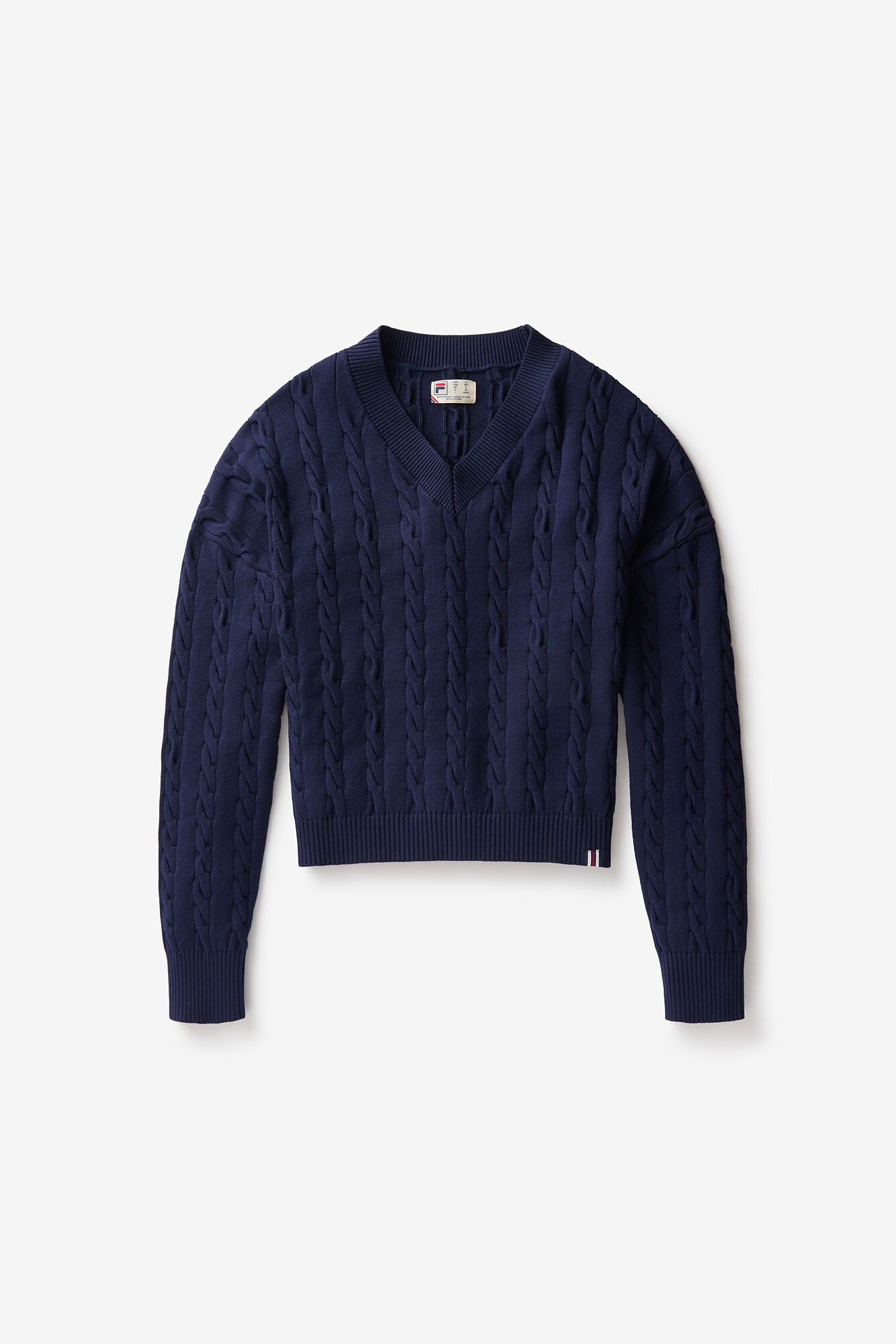 FILA Baseline Chunky V-neck Sweater