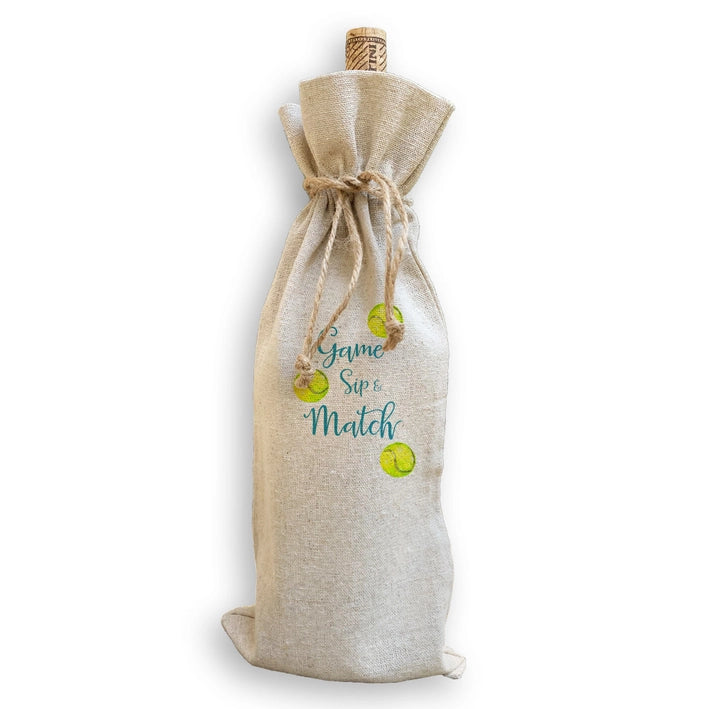 Natural Linen Wine Bag