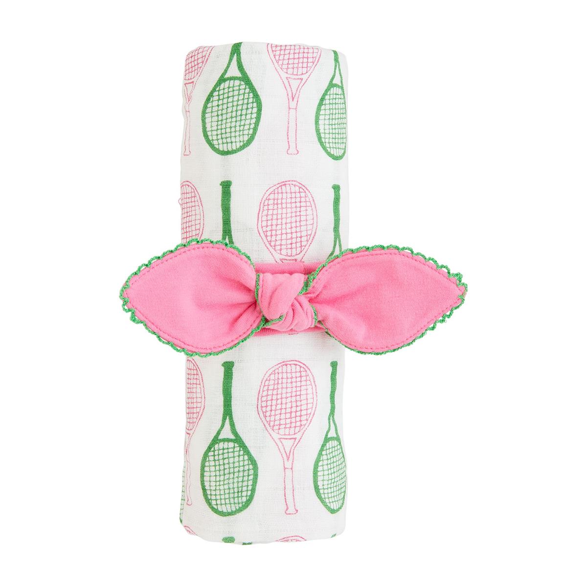 Tennis Swaddle Blanket & Headband Set