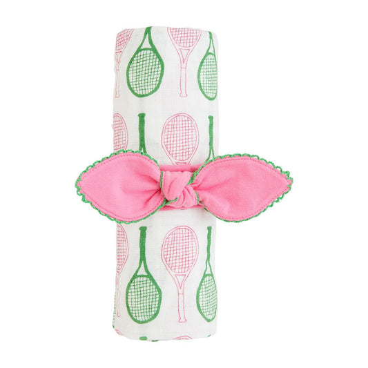 Tennis Swaddle Blanket & Headband Set