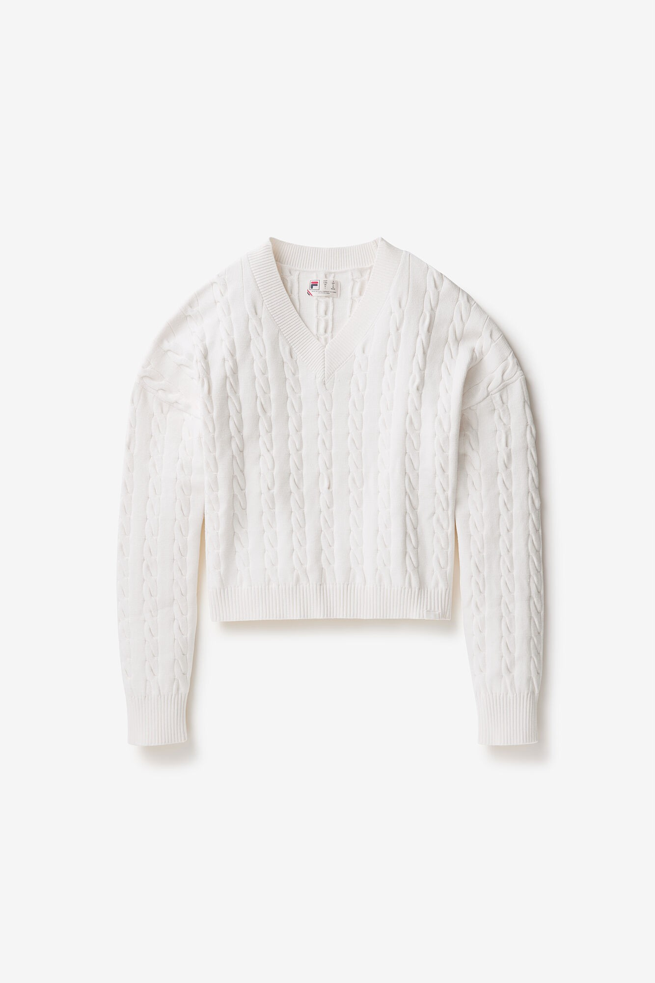 FILA Baseline Chunky V-neck Sweater