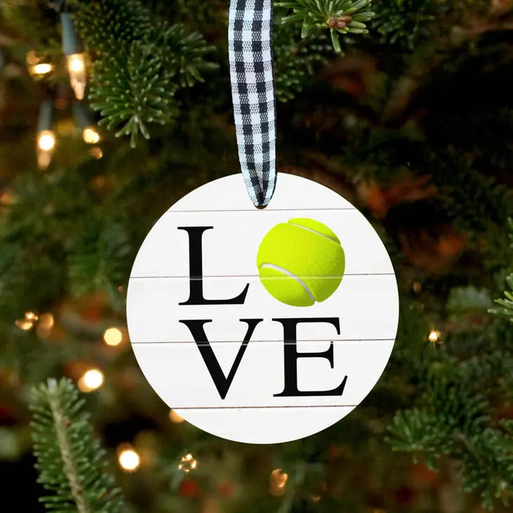 LOVE Tennis Ornament