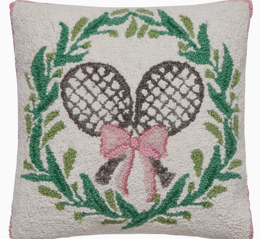 Tennis and Wreath Hook Pillow