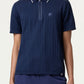 FILA Mens Challenger Cable Zip Polo
