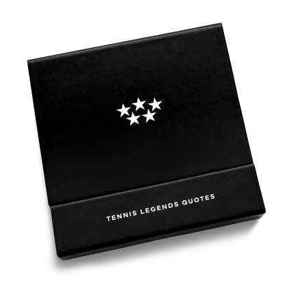 Tennis Legends Quotes Cocktail Napkins in Box - 50 Count