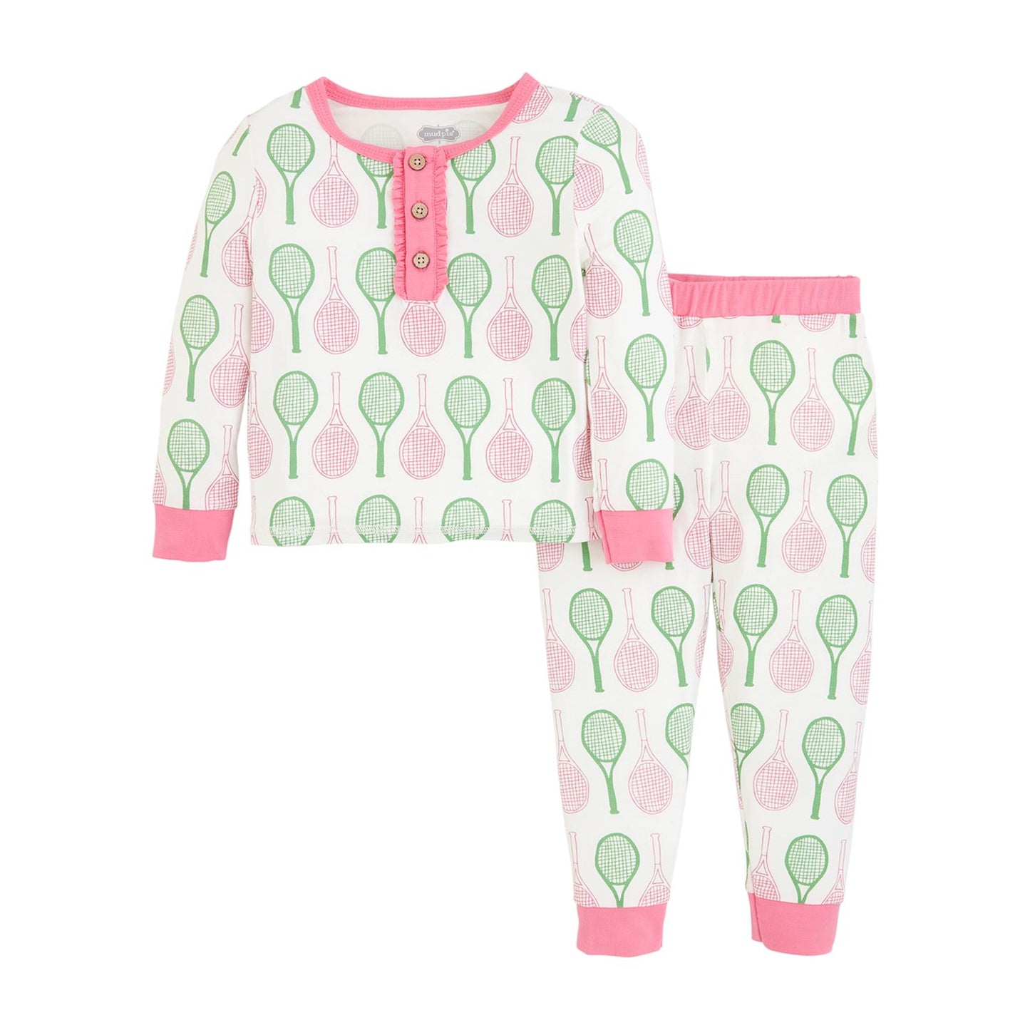 Mudpie Pink Tennis PJ SET