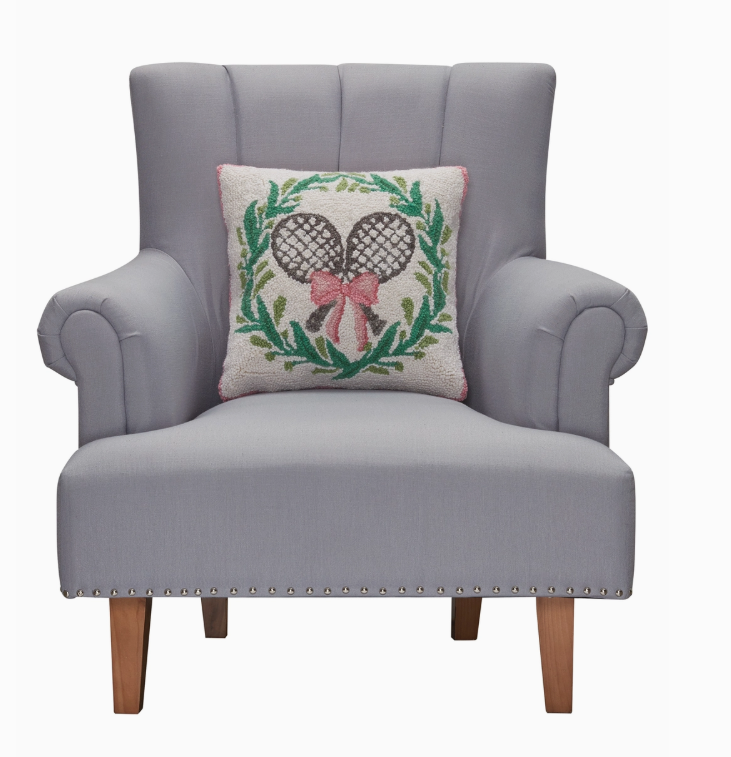 Tennis and Wreath Hook Pillow