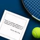 Tennis Legends Quotes Cocktail Napkins in Box - 50 Count