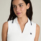 Rib Sleeveless Polo