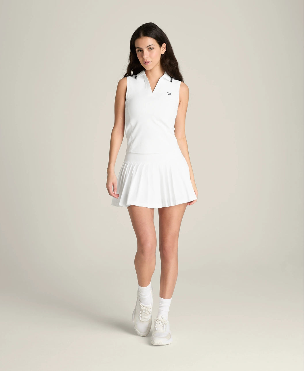 Rib Sleeveless Polo