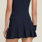 Classic Pleated Mini Skirt