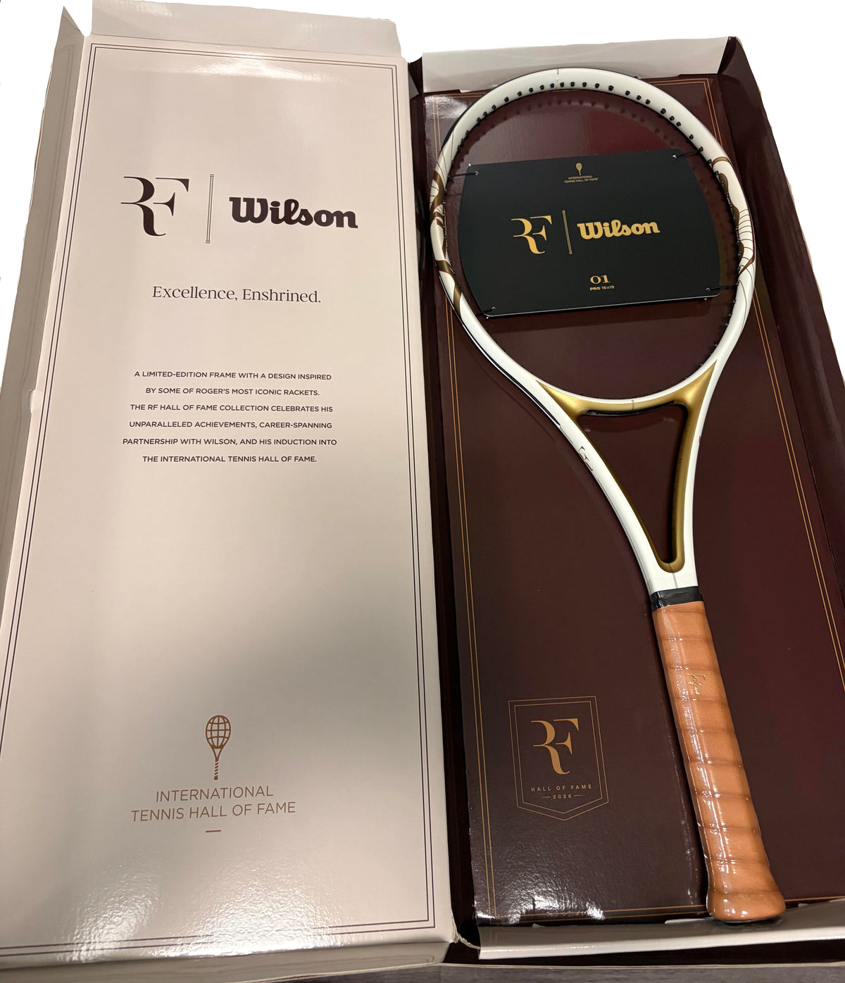 EXCLUSIVE: Roger Federer ITHF Induction - Class of 2026 - Wilson Racquet