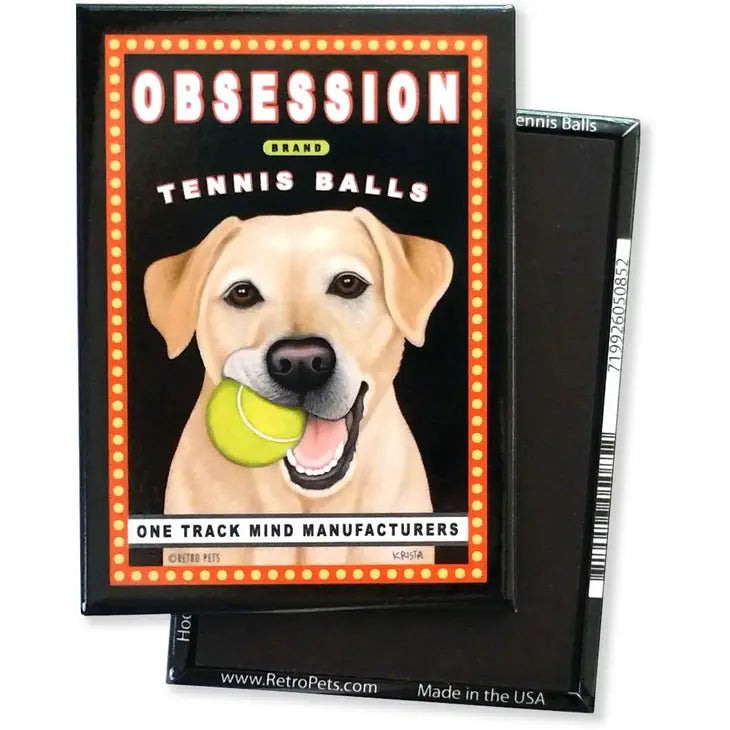 Labrador "obsession" magnets