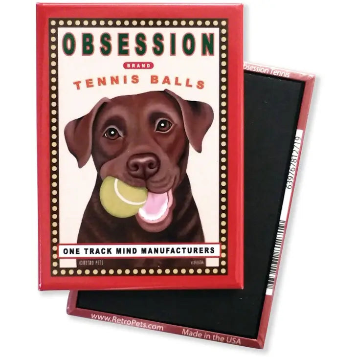 Labrador "obsession" magnets