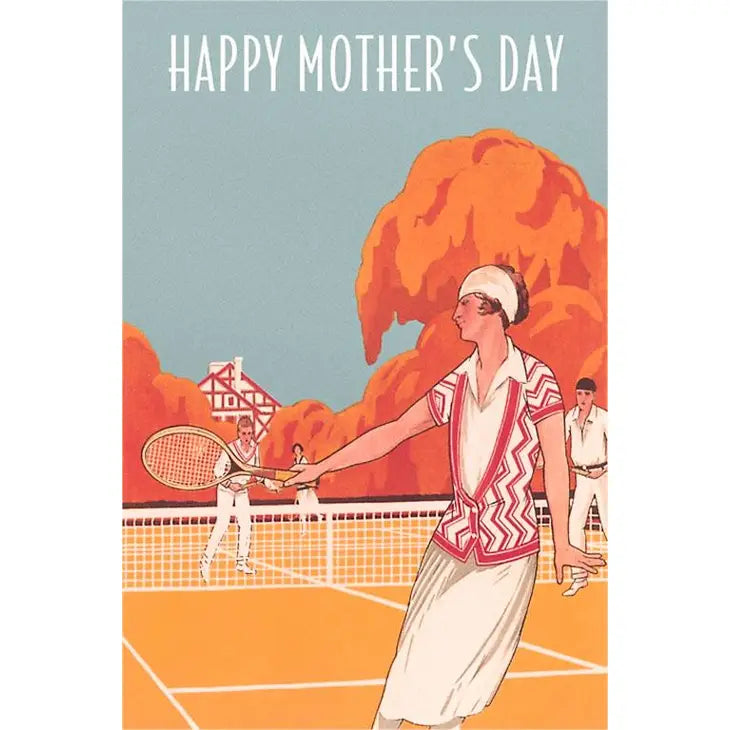 Happy Mother's Day, Tennis - Vintage Image, Note Card