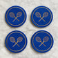 Court Girl Felt Embroidered Coasters