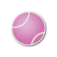 Tennis Ball Car Magnet Decal