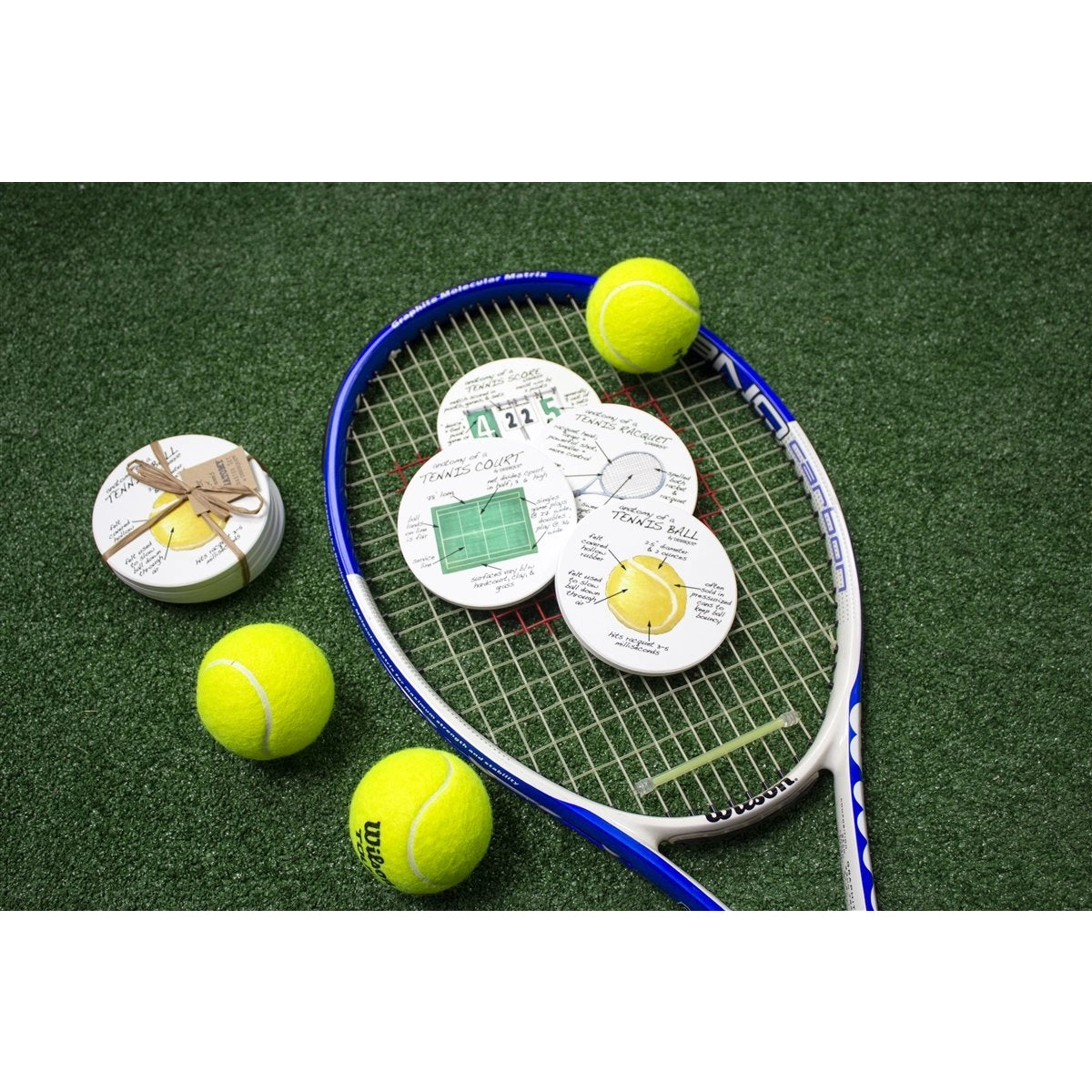 Tennis Anatomy Coasters